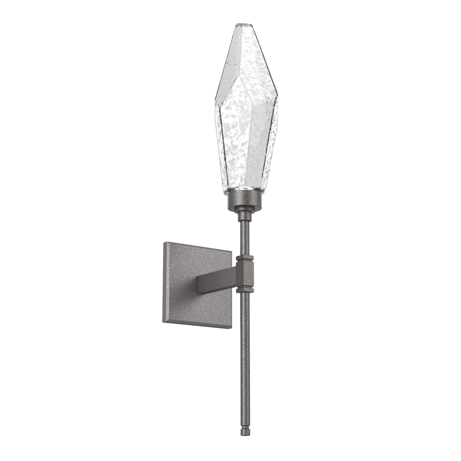 IDB0050-07-GP-CC-Hammerton-Studio-Rock-Crystal-belvedere-wall-sconce-with-graphite-finish-and-clear-glass-shades-and-LED-lamping