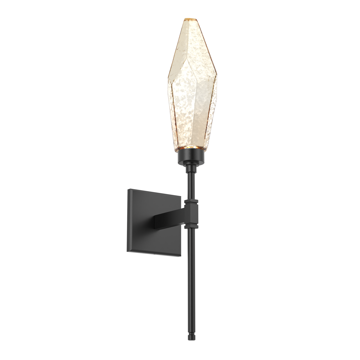 IDB0050-07-MB-CA-Hammerton-Studio-Rock-Crystal-belvedere-wall-sconce-with-matte-black-finish-and-chilled-amber-blown-glass-shades-and-LED-lamping