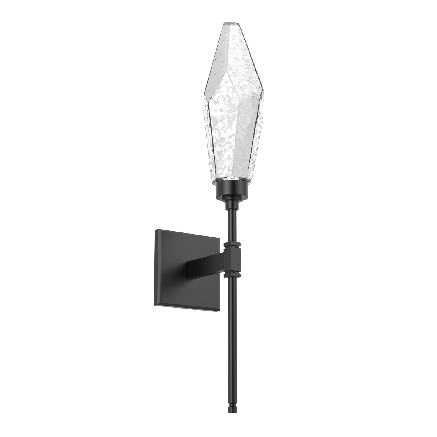 IDB0050-07-MB-CC-Hammerton-Studio-Rock-Crystal-belvedere-wall-sconce-with-matte-black-finish-and-clear-glass-shades-and-LED-lamping