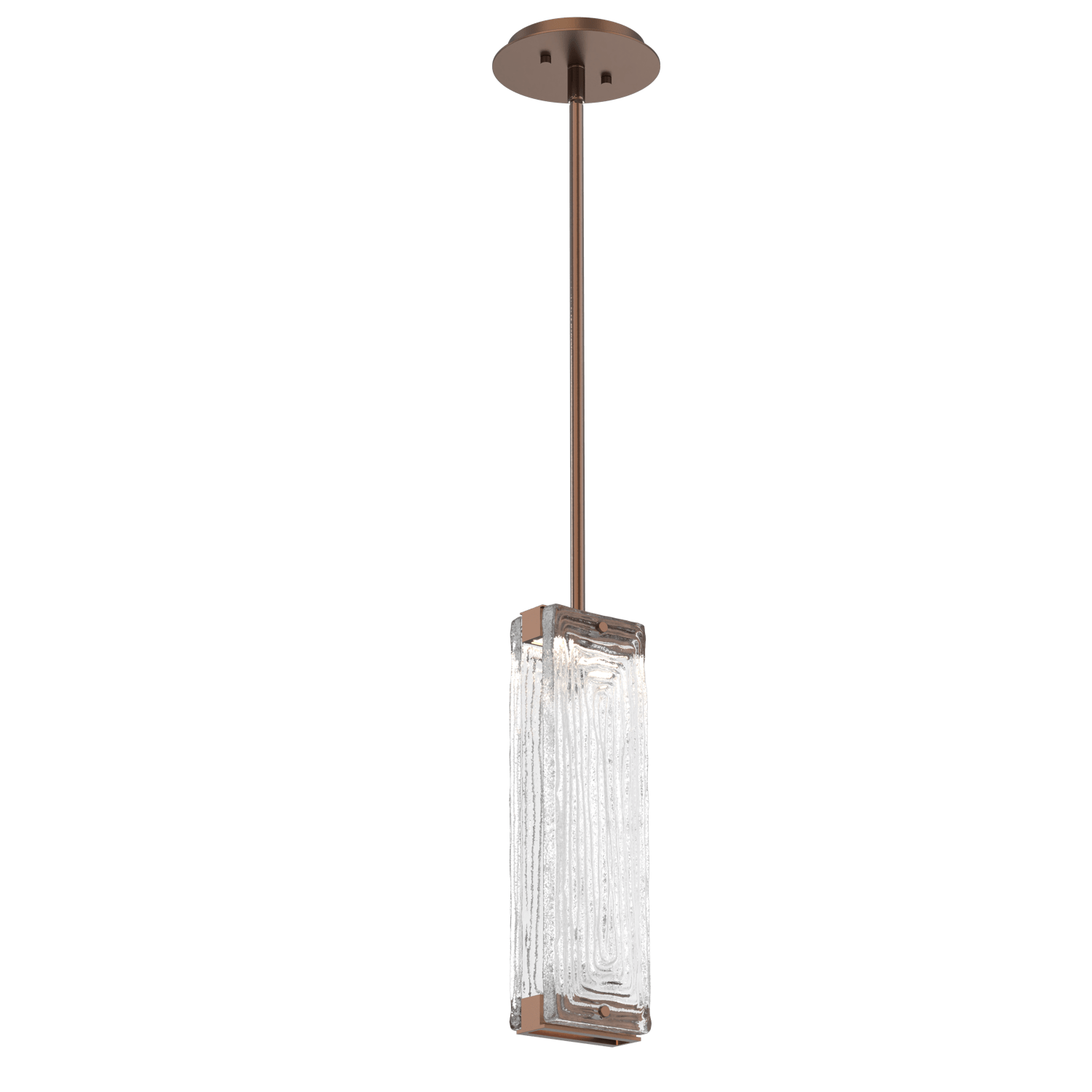 LAB0090-01-BB-TL-Hammerton-Studio-Tabulo-pendant-light-with-burnished-bronze-finish-and-clear-linea-cast-glass-shade-and-LED-lamping