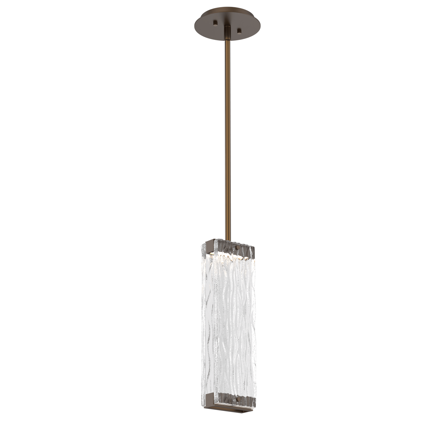 LAB0090-01-FB-TT-Hammerton-Studio-Tabulo-pendant-light-with-flat-bronze-finish-and-clear-tidal-cast-glass-shade-and-LED-lamping