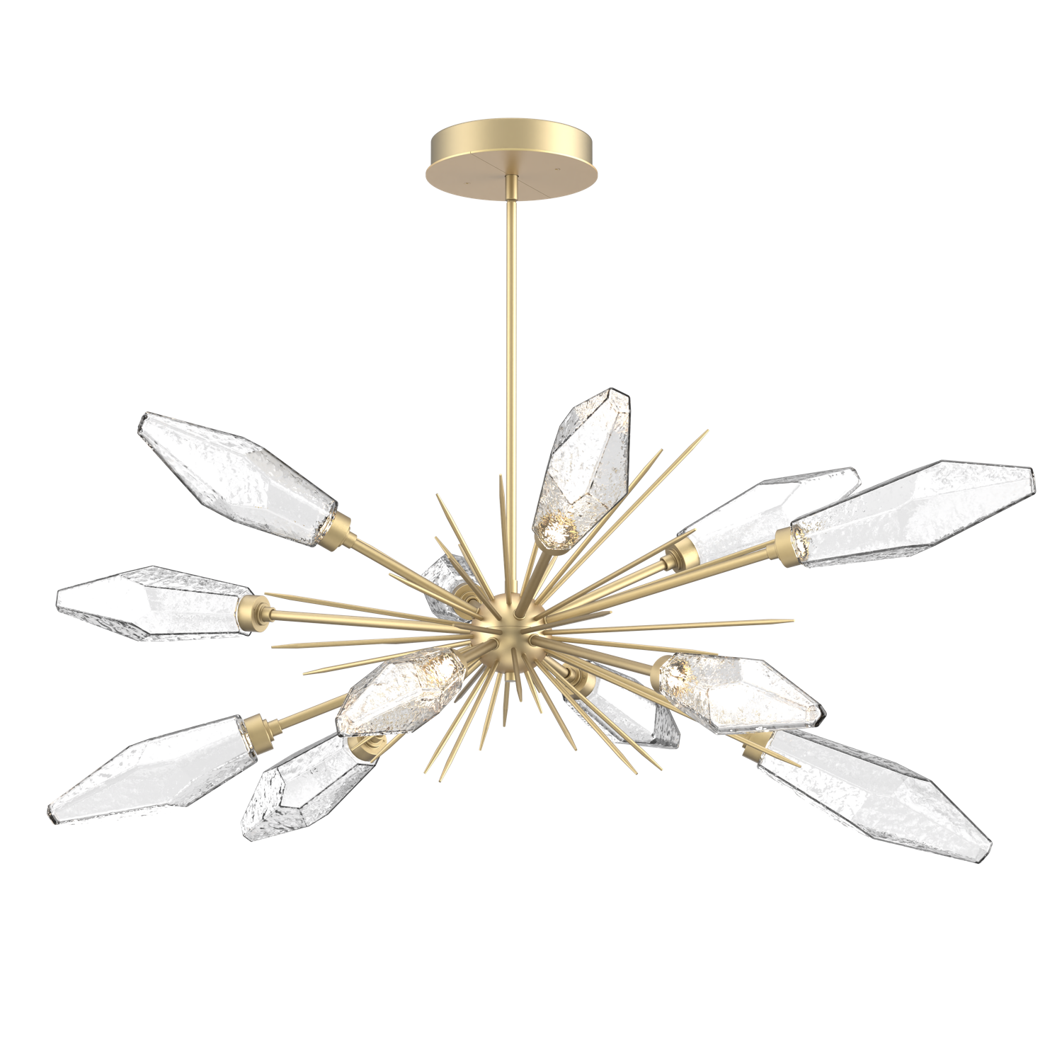 Rock Crystal Oval Starburst Chandelier