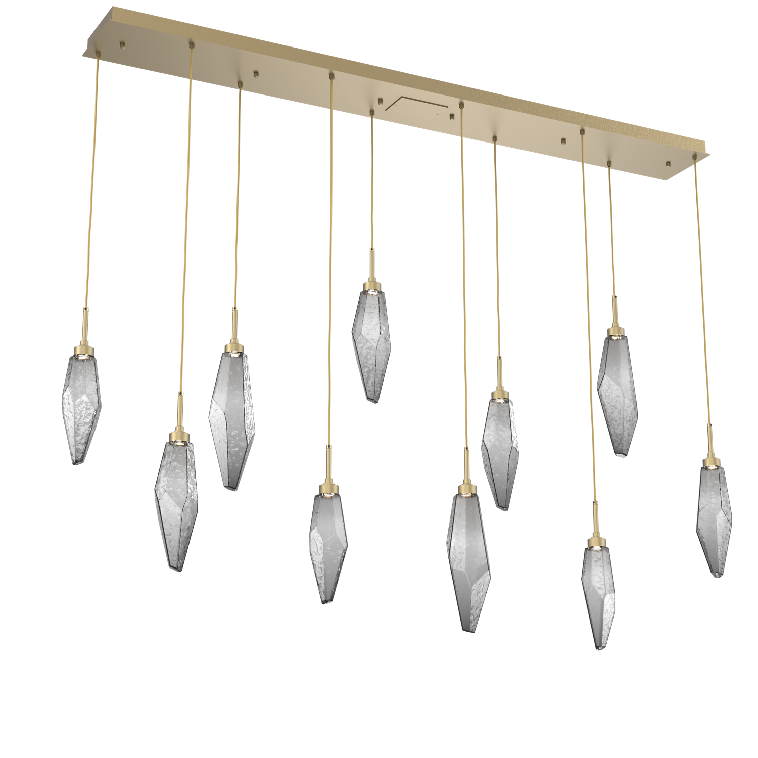 PLB0050-10-GB-CS-Hammerton-Studio-Rock-Crystal-10-light-linear-pendant-chandelier-with-gilded-brass-finish-and-chilled-smoke-glass-shades-and-LED-lamping