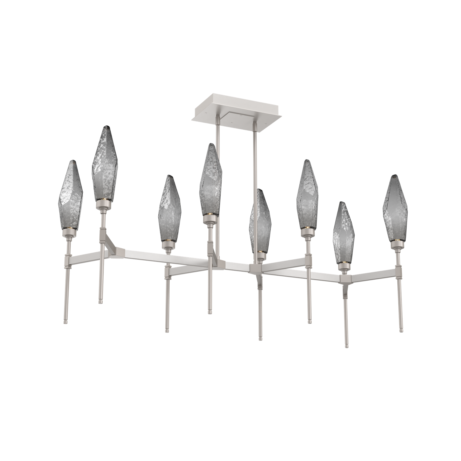 PLB0050-48-BS-CS-Hammerton-Studio-Rock-Crystal-48-inch-linear-belvedere-chandelier-with-beige-silver-finish-and-chilled-smoke-glass-shades-and-LED-lamping