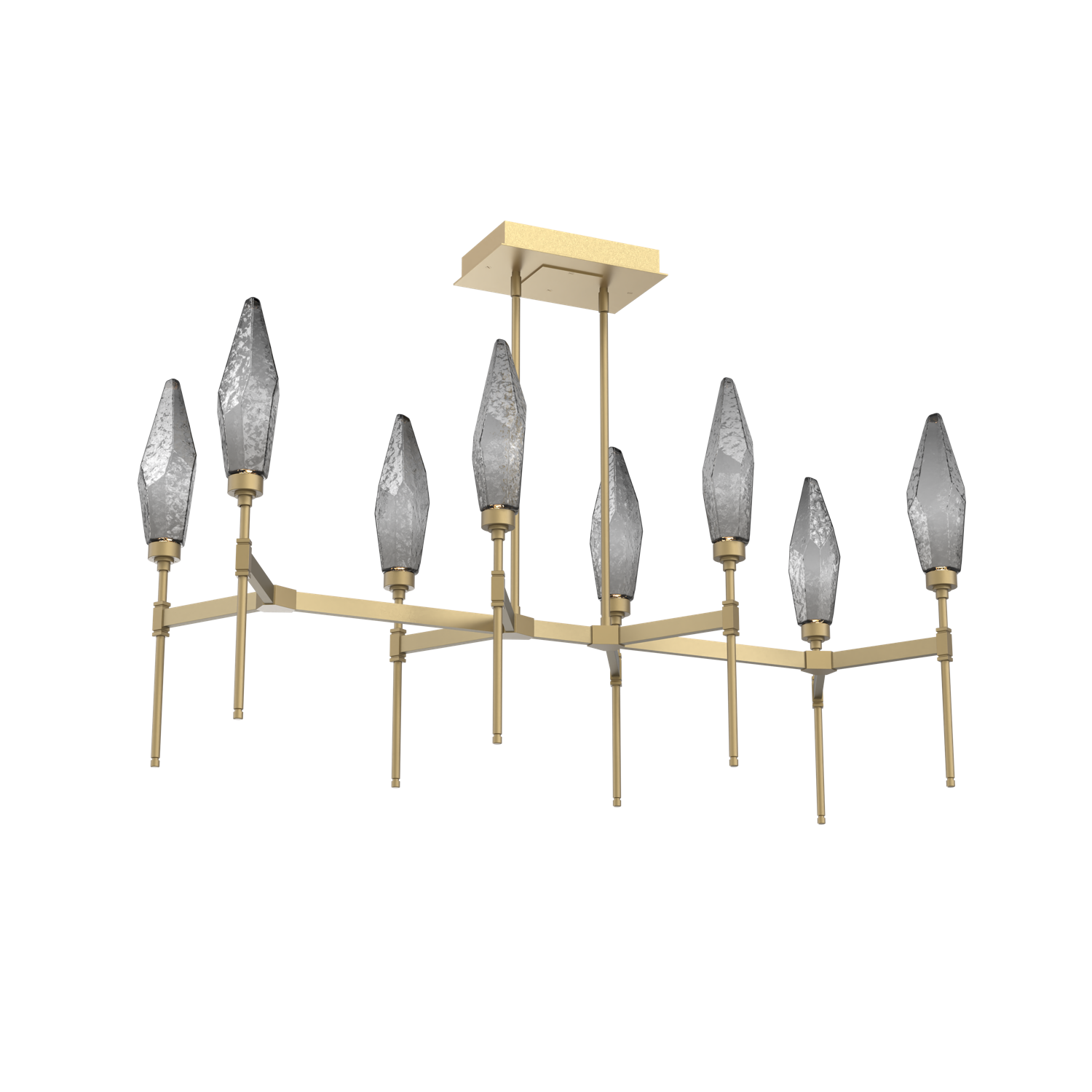 PLB0050-48-GB-CS-Hammerton-Studio-Rock-Crystal-48-inch-linear-belvedere-chandelier-with-gilded-brass-finish-and-chilled-smoke-glass-shades-and-LED-lamping
