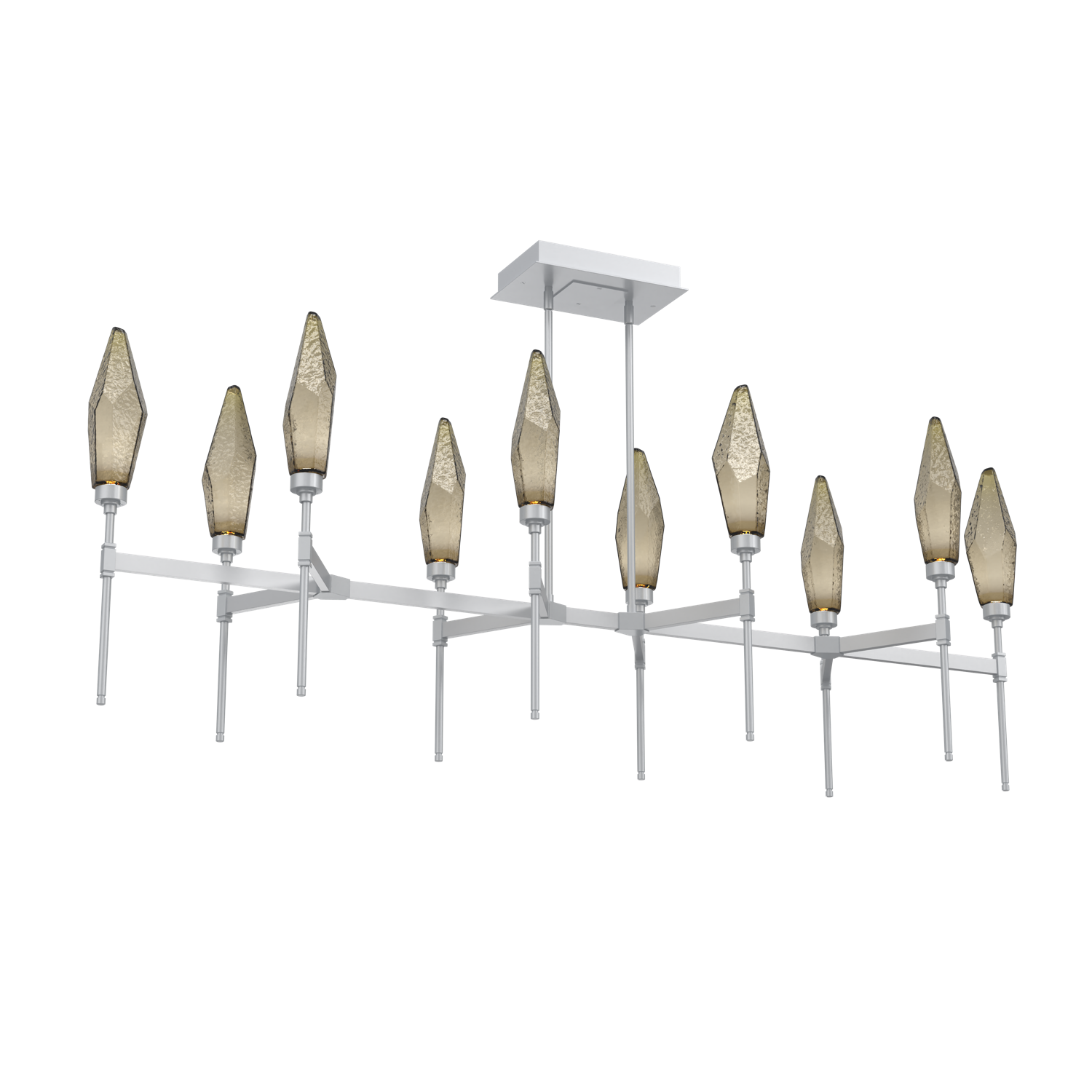 PLB0050-67-CS-CB-Hammerton-Studio-Rock-Crystal-67-inch-linear-belvedere-chandelier-with-classic-silver-finish-and-chilled-bronze-blown-glass-shades-and-LED-lamping