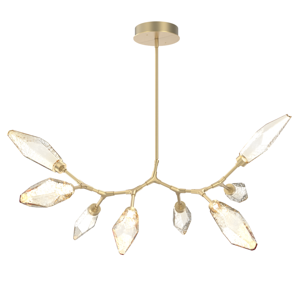 PLB0050-BB-GB-CA-Hammerton-Studio-Rock-Crystal-8-light-modern-branch-chandelier-with-gilded-brass-finish-and-chilled-amber-blown-glass-shades-and-LED-lamping