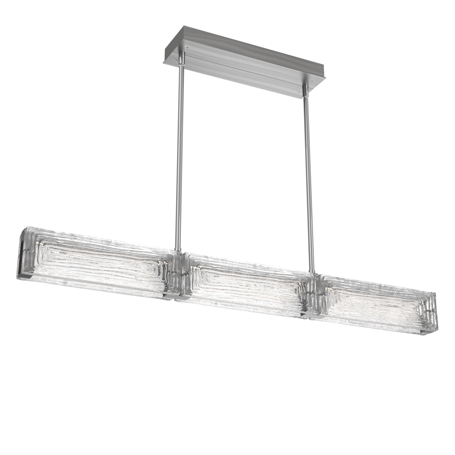 PLB0090-43-SN-TL-Hammerton-Studio-Tabulo-43-inch-linear-chandelier-with-satin-nickel-finish-and-clear-linea-cast-glass-shade-and-LED-lamping