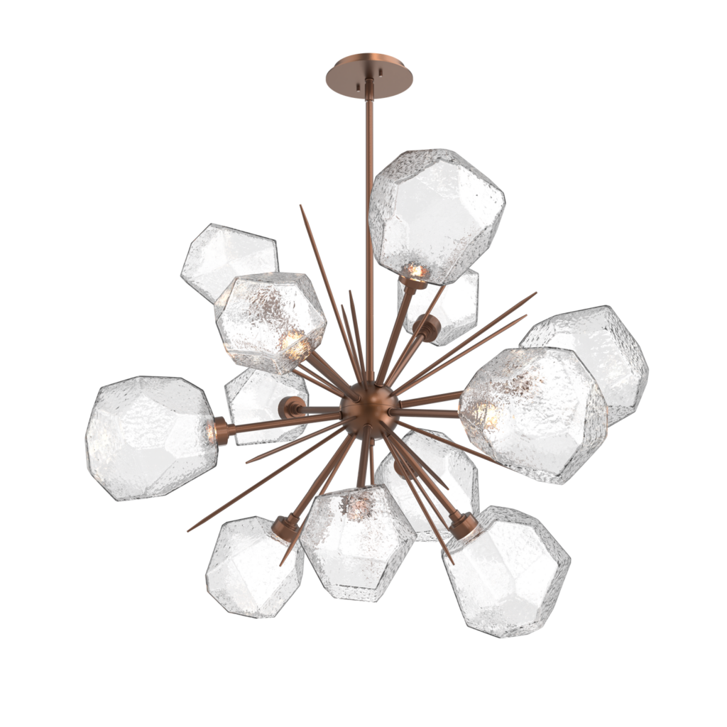 CHB0039-0G-BB-C-Hammerton-Studio-Gem-38-inch-starburst-chandelier-with-burnished-bronze-finish-and-clear-blown-glass-shades-and-LED-lamping