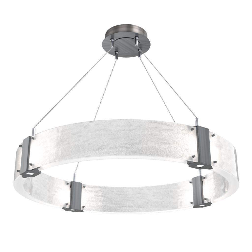 CHB0042-33-GM-CG-Hammerton-Studio-Parallel-33-inch-ring-chandelier-with-gunmetal-finish-and-clear-granite-glass-shades-and-LED-lamping