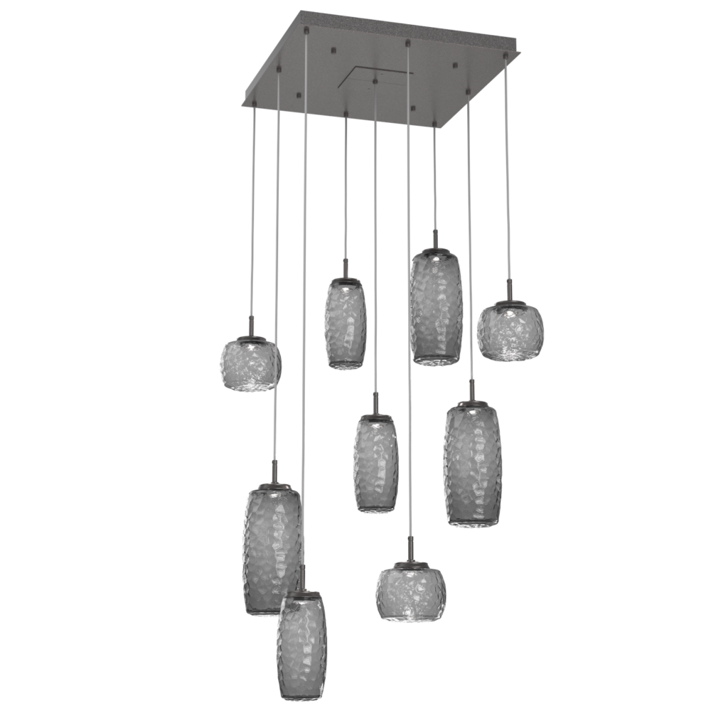 CHB0091-09-GP-S-Hammerton-Studio-Vessel-9-light-square-multi-pendant-chandelier-with-graphite-finish-and-smoke-blown-glass-shades-and-LED-lamping