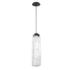 LAB0056-01-MB-LC-Hammerton-Studio-Ledgestone-pendant-light-with-matte-black-finish-and-clear-rectangular-blown-glass-shades-and-LED-lamping