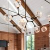 Gem Modern Branch Chandelier | Bolder Spaces and LuxCraft, In House Photos