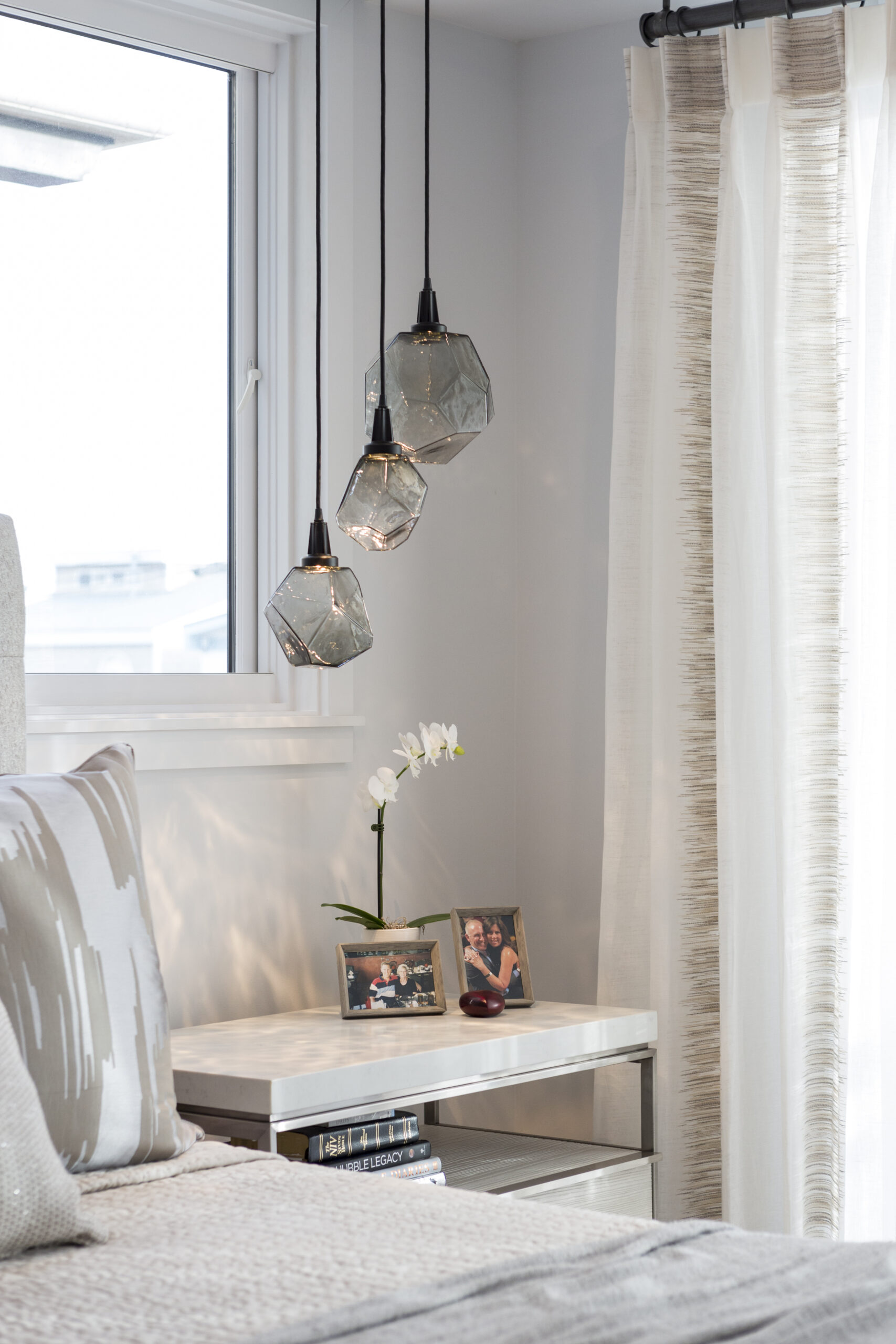 Gem Round Pendant Chandelier | Hudson Home Interior Design, Mark Tanner Photography