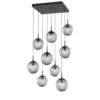 CHB0066-09-MB-ZS-Hammerton-Studio-Nebula-Aster-9-light-square-pendant-chandelier-with-matte-black-finish-and-smoke-blown-glass-with-zircon-clear-cast-glass-diffusers-and-LED-lamping