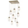 CHB0067-09-GB-GA-Hammerton-Studio-Nebula-Meteo-9-light-square-pendant-chandelier-with-gilded-brass-finish-and-amber-blown-glass-with-geo-clear-cast-glass-diffusers-and-LED-lamping