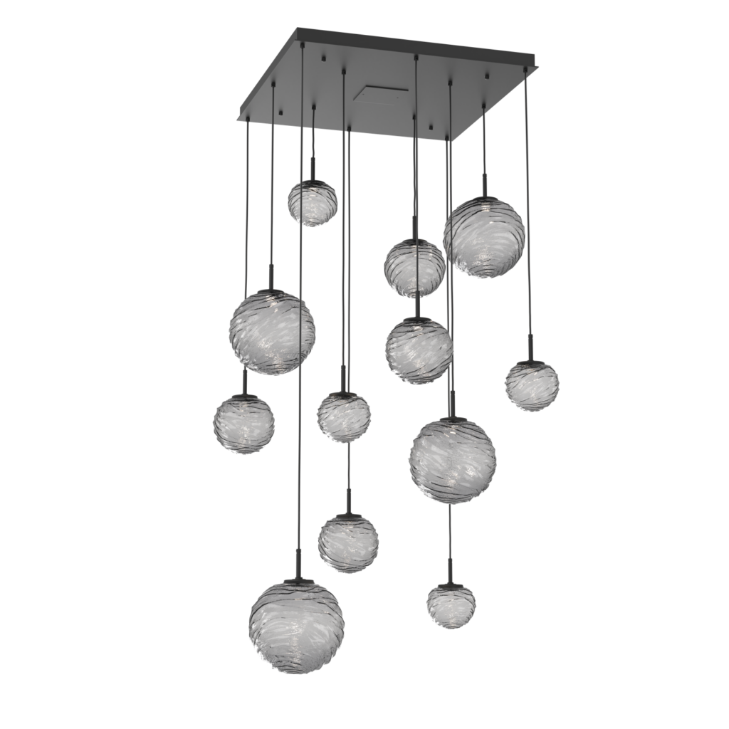 CHB0092-12-MB-S-Hammerton-Studio-Gaia-12-light-square-multi-pendant-chandelier-with-matte-black-finish-and-smoke-blown-glass-shades-and-LED-lamping