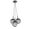 CHB0095-0E-MB-GS-Hammerton-Studio-Luna-3-light-cluster-pendant-chandelier-with-matte-black-finish-and-smoke-blown-glass-with-geo-clear-cast-glass-diffusers-and-LED-lamping