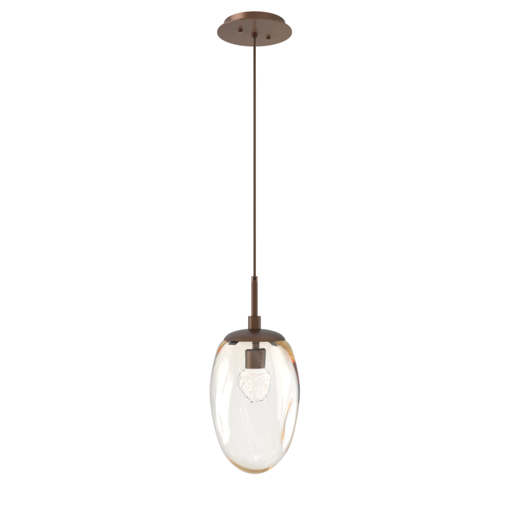 LAB0067-01-BB-FA-Hammerton-Studio-Nebula-Meteo-pendant-light-with-burnished-bronze-finish-and-amber-blown-glass-with-floret-clear-cast-glass-diffusers-and-LED-lamping