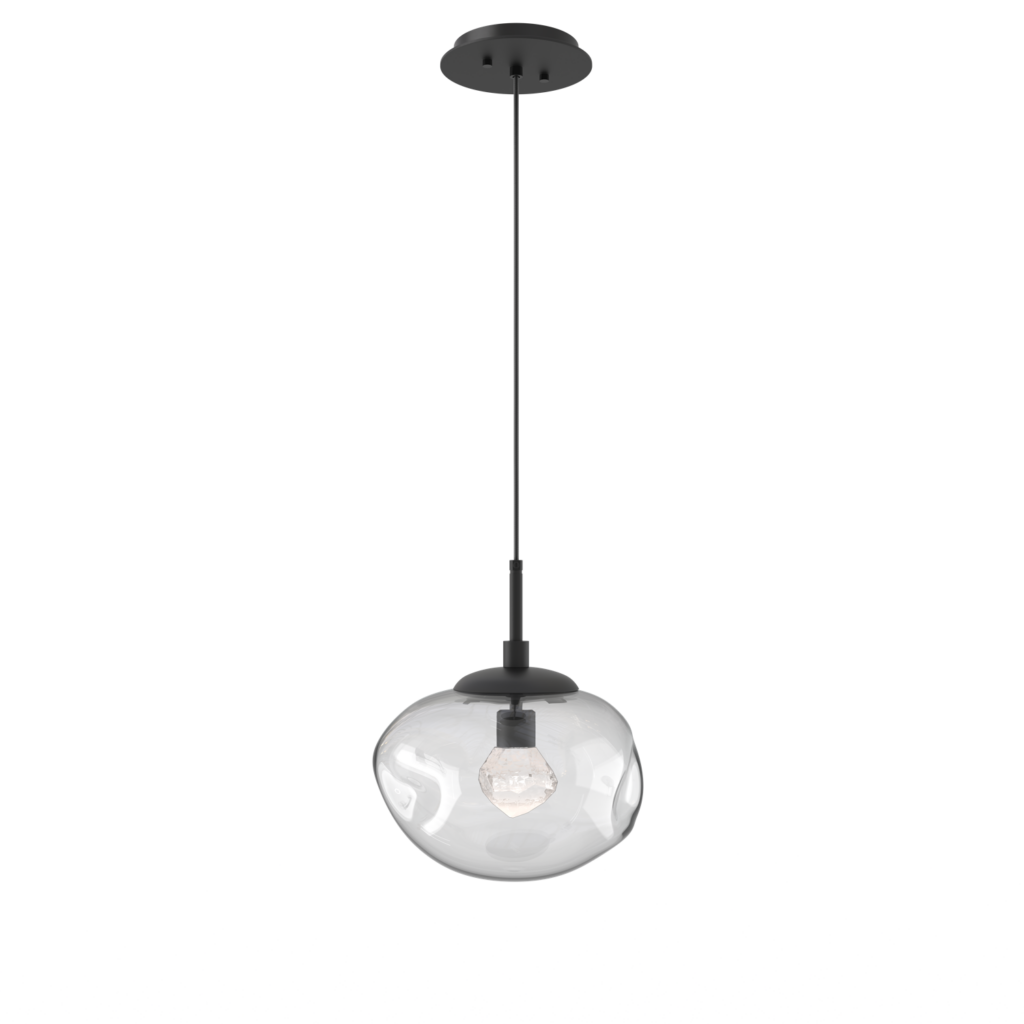 LAB0068-01-MB-ZC-Hammerton-Studio-Nebula-Nova-pendant-light-with-matte-black-finish-and-clear-blown-glass-with-zircon-clear-cast-glass-diffusers-and-LED-lamping