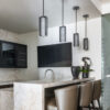 Downtown Mesh Pendant | Mark + Aly Interior Design, Rebekah Westover Photography