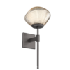 IDB0089-03-GP-A-Hammerton-Studio-Mesa-belvedere-wall-sconce-with-graphite-finish-and-amber-blown-glass-shades-and-LED-lamping