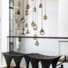 Gem Square Pendant Chandelier | Mark + Aly Interior Design, Rebekah Westover Photography