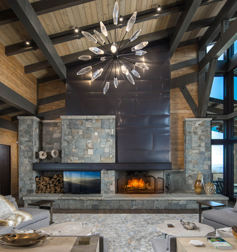 Rock Crystal Starburst Chandelier | Dianne Davant and Associates, Real Boone Visuals