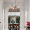 Rock Crystal Modern Branch Chandelier | Metamorphosis Interior Design