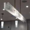 Glacier Linear Chandelier | Sagewood Builders, Marc Estabrook