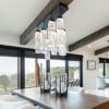 Ledgestone Linear Pendant Chandelier | Atmosphere Design, CRC Builders