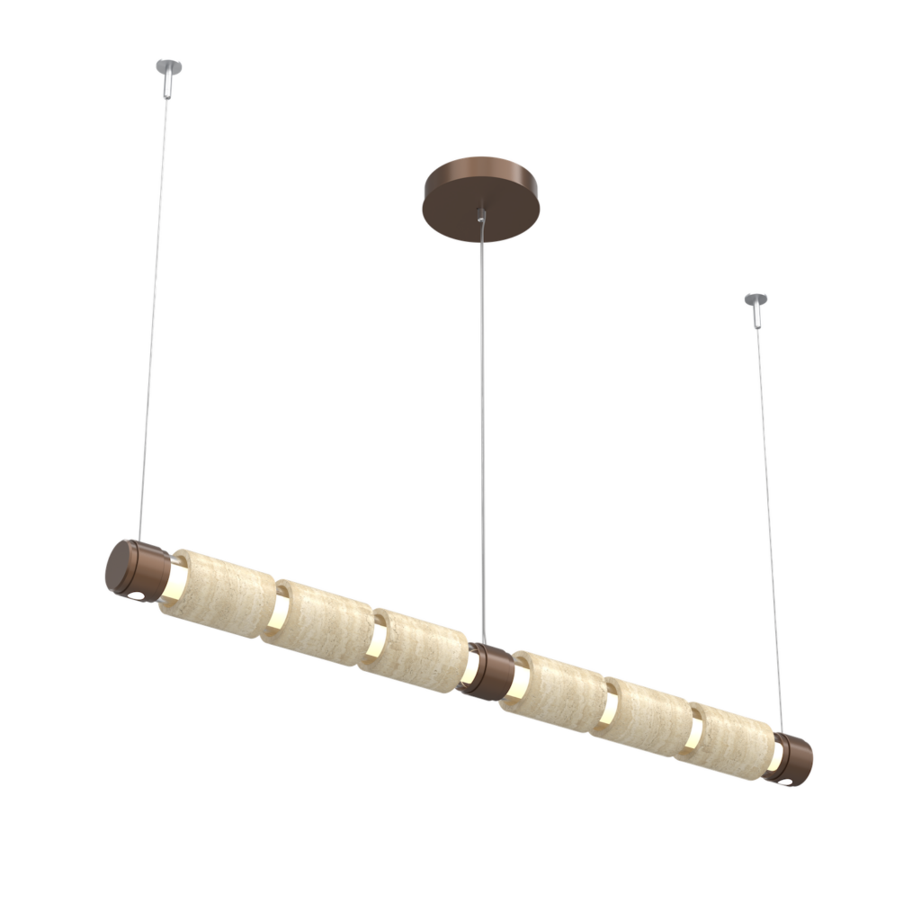 PLB0096-04-BB-0-TR-Hammerton-Studio-Corinth-52-inch-linear-chandelier-with-burnished-bronze-finish-and-travertine-stone-accent-and-LED-lamping-angle