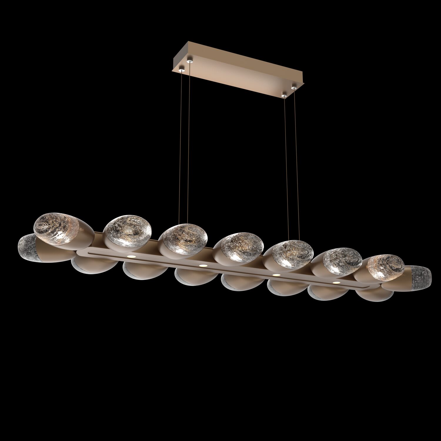 Hammerton-Studio_Pebble-Lighting_PLB0079-48-NB_Cast-Glass_Black-Background