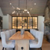 Rock Crystal Modern Branch Chandelier | Interior Design by Julie Johnson Holland, Sinead Hastings