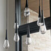 Raindrop Linear Pendant Chandelier | Mark & Aly Interior Design, Rebekah Westover