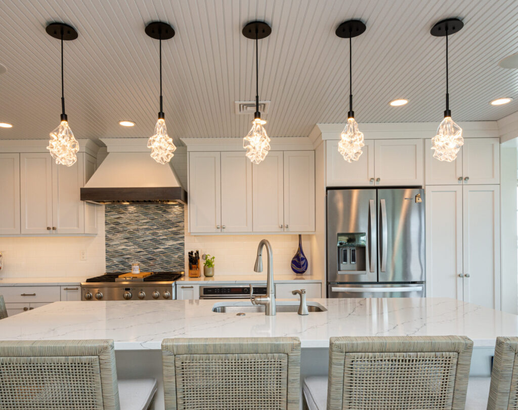 blown glass pendant lights for kitchen islands