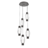 CHB0039-D5-GP-C-Hammerton-Studio-Gem-5-light-mandrel-multi-pendant-chandelier-with-graphite-finish-and-clear-blown-glass-shades-and-LED-lamping