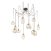 SCB0048-12-FB-A-Hammerton-Studio-Optic-Blown-Glass-Misto-12-light-swag-multi-pendant-chandelier-with-flat-bronze-finish-and-amber-blown-glass-shades-and-LED-lamping