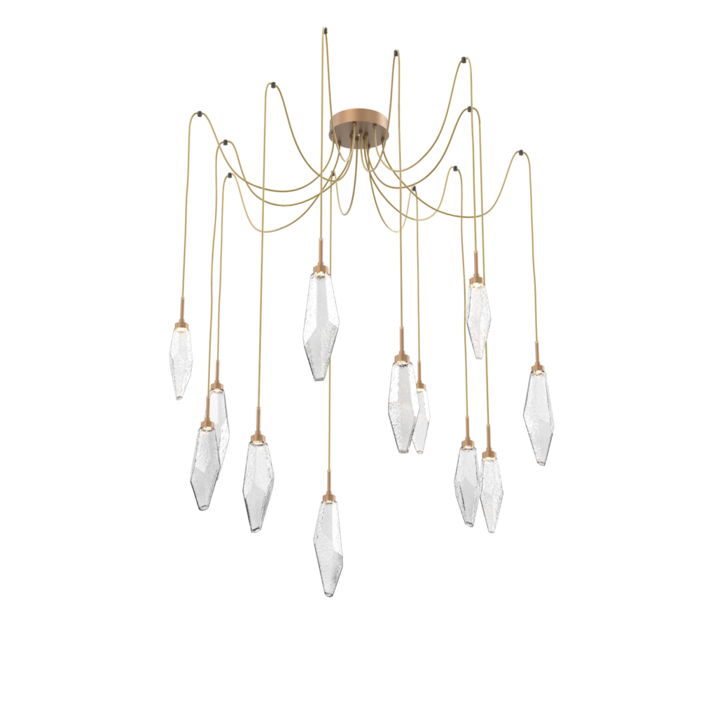 SCB0050-12-NB-CC-Hammerton-Studio-Rock-Crystal-12-light-swag-multi-pendant-chandelier-with-novel-brass-finish-and-clear-blown-glass-shades-and-LED-lamping