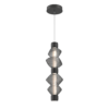 LAB0089-02-MB-S-Hammerton-Studio-Mesa-mandrel-pendant-with-matte-black-finish-and-smoke-blown-glass-shades-and-LED-lamping