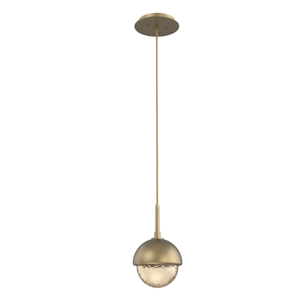 LAB0093-01-GB-A-MS-Hammerton-Studio-Cabochon-hanging-pendant-light-gilded-brass-finish-amber-blown-glass-shades-matching-metal-shade-accent-LED-lamping