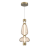 LAB0094-02-GB-A-Hammerton-Studio-Bolla-mandrel-pendant-with-gilded-brass-finish-and-amber-blown-glass-shades-and-LED-lamping