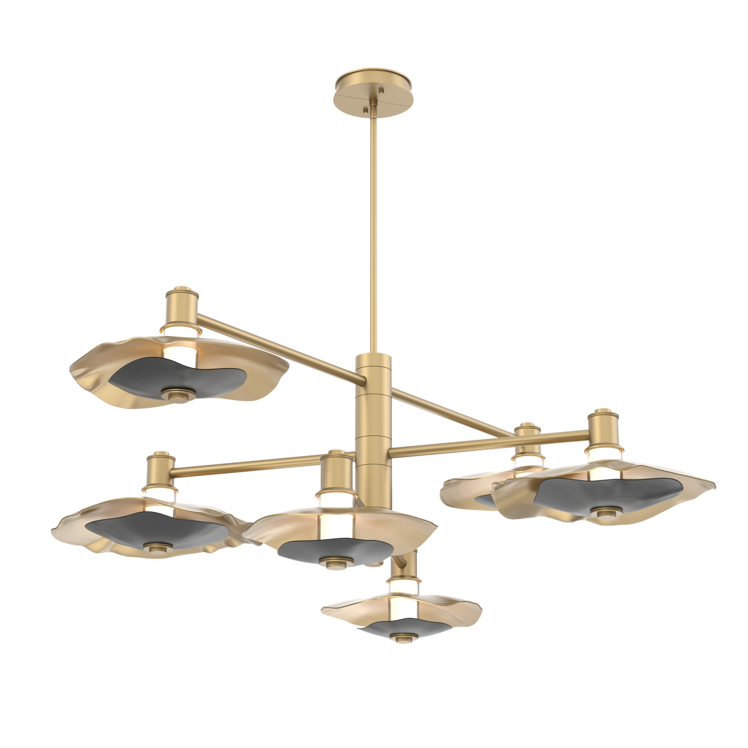 CHB0099-L6-GB-BI-Hammerton-Studio-Cumulus-6-piece-mobile-chandelier-with-gilded-brass-finish-and-black-inner-discs-and-LED-lamping