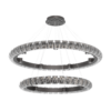 CHB0100-2T-GP-TO-Hammerton-Studio-Tessera-50-inch-two-tier-ring-chandelier-with-graphite-finish-and-clear-orb-cast-glass-shade-and-LED-lamping